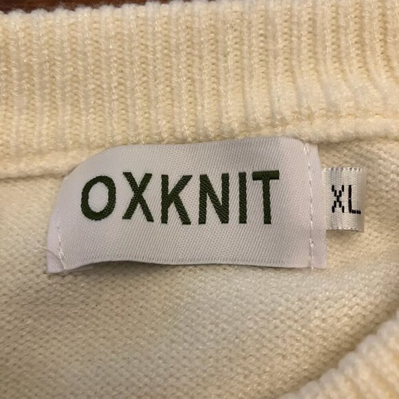 Ivory Sweater With Colorful Sleeves - Picture 7 of 7